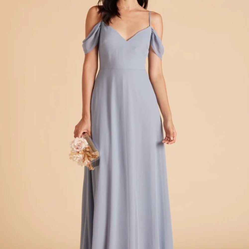 Birdy Grey Devin With slit dusty blue chiffon